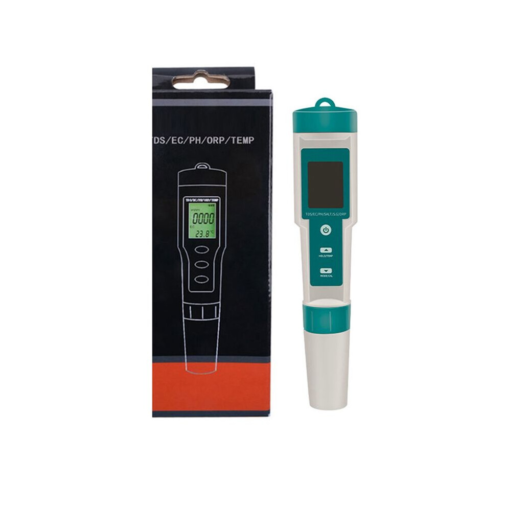 7 In 1 Ph/Tds/Ec/Orp/Salinity /S.g/Temperature Meter C-600 Water Quality Tester For Drinking Water, Aquariums Ph Meter 6033507408042