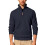 (Navy blue, S) 26 Men's Twill Jacquard Ribbed Half-Zip Sweatshirt 1