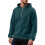 (Denim Blue, M) Half-Zip Thickened Hoodie with Patch Pockets 1