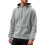 (Light gray, S) Half-Zip Thickened Hoodie with Patch Pockets 1
