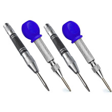 4Pcs Automatic Center Punch Center Hole Punch Set for Wood, Metal, Plastic, Glass, and Marble