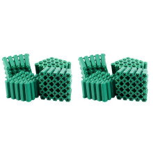 Mounting Screws Green 6 mm Non-Slip Plastic Dowel 200 Pieces
