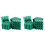 Mounting Screws Green 6 mm Non-Slip Plastic Dowel 200 Pieces 1