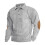 (Light gray, M) Camicia patchwork a maniche lunghe, casual e retrò, in velluto a coste, alla moda, da uomo americano 1
