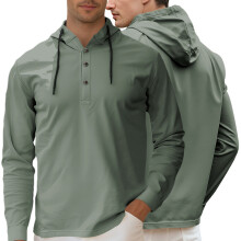 (grey, XXL) Veste cardigan demi-longue à capuche, sweat-shirt d'été décontracté à manches longues pour homme