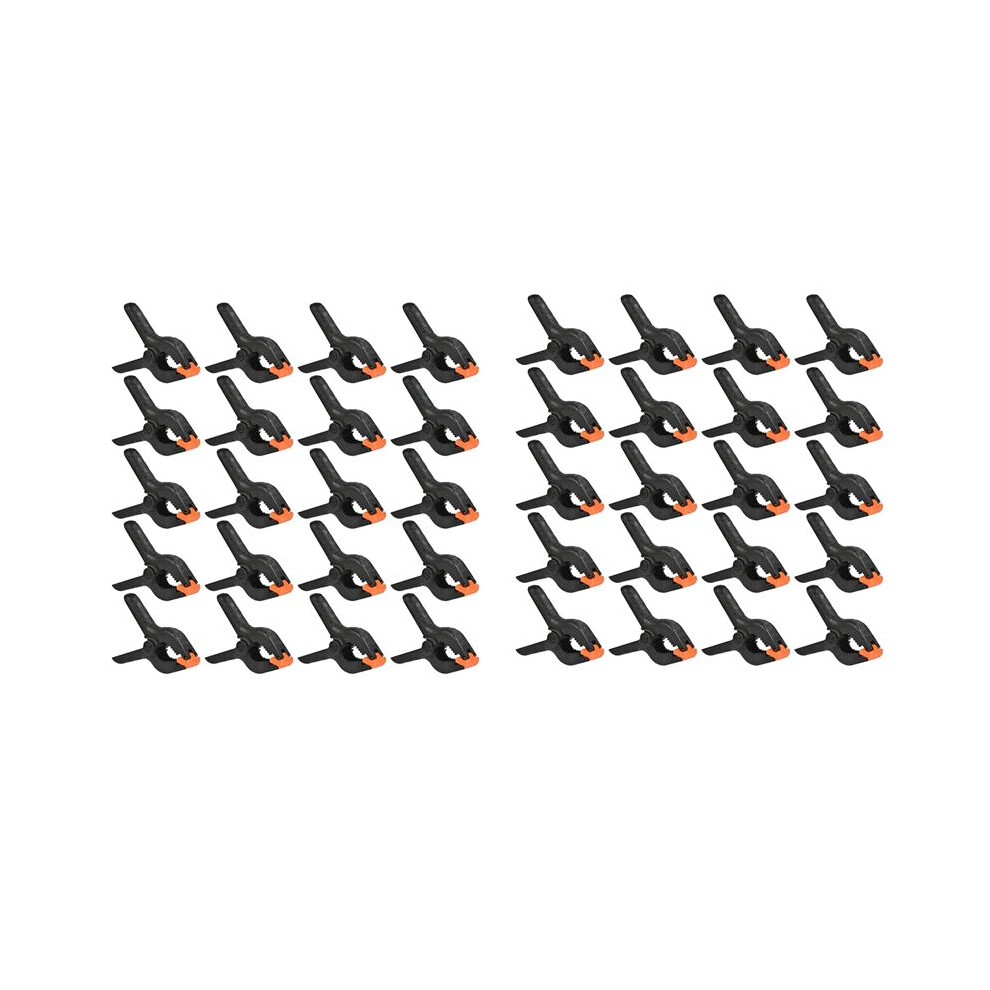 40 Pcs Strong Gripper,Nylon Spring Clamps Clips Traceless Clamps For Home Improvement,Wood Working,Photography Studios 4713509531383