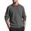 (grey, S) Men's Embroidered Jacquard Stand Collar Sweatshirt 1