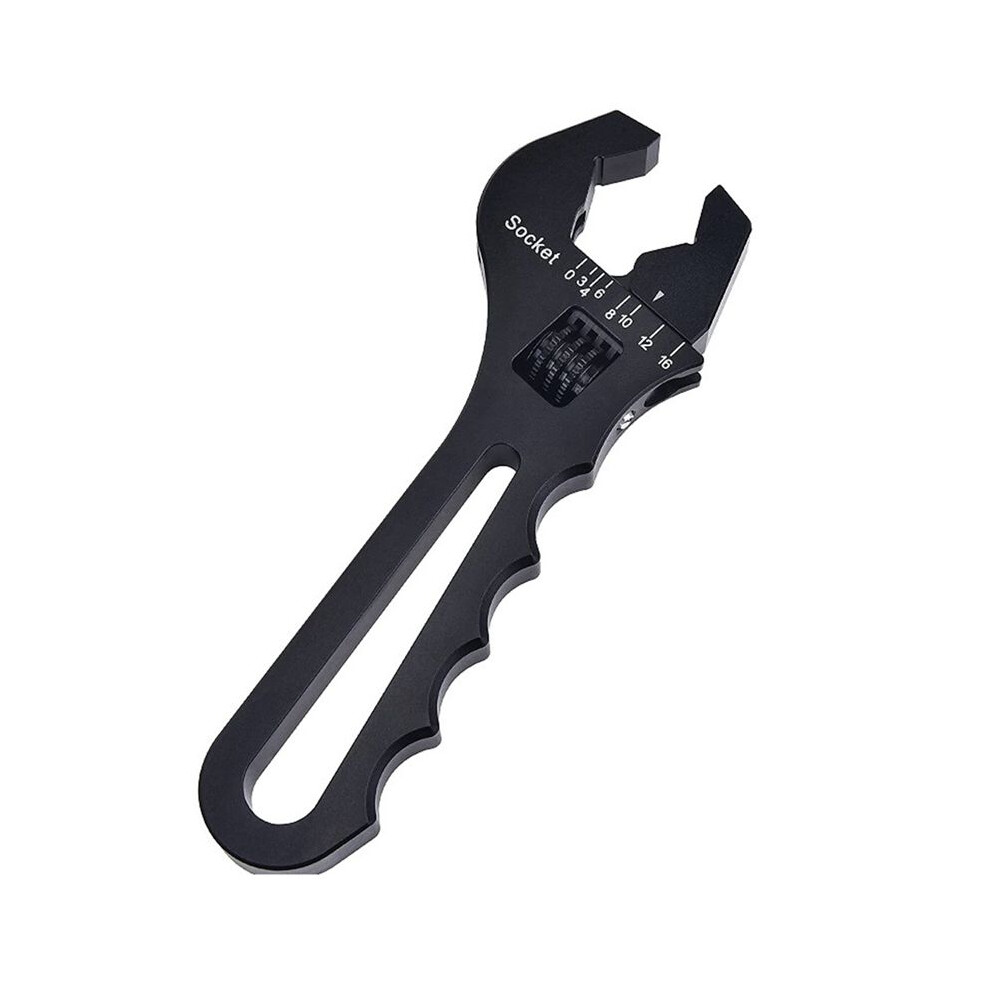 An3-An16 Tubing Wrench Hose Wrench V-Type Adjustable Wrench Hose Fitting Wrench Black 4714129950936
