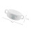 White Ceramic Double Handle Stew Bowl Home Use Microwave Safe 2