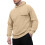 (Khaki, XXL) Men's 26-Style Fleece Patchwork Hoodie, Plus Size Pullover 1