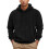 (black, L) Herren-Kapuzenpullover aus Jacquard-Teddyfleece 1