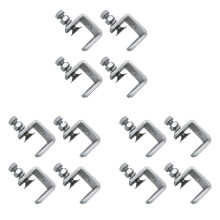 12PCS 16-25mm Heavy Duty Woodworking Clamp Set 304 Stainless Steel C Clamp Tiger Clamp Tools for Welding/Carpenter
