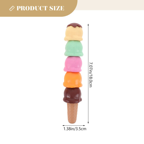 10Ensembles Marqueurs Empilables Plastique Assortis En Forme De Glace 1
