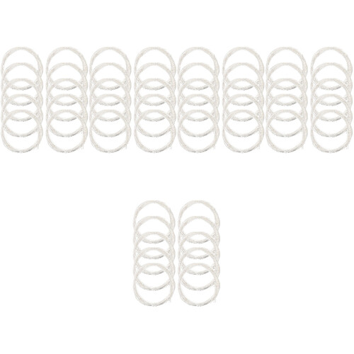 50Packs Replacement Guitar Strings Nylon Core White Acoustic Folk 2