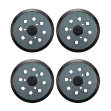 4Pcs Replacement Sander Base Pads Round Hook and Loop Backing Pad Orbital Sander Replacement Pad 125mm 8 Hole