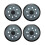 4Pcs Replacement Sander Base Pads Round Hook and Loop Backing Pad Orbital Sander Replacement Pad 125mm 8 Hole 1