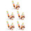 10Ensembles Marqueurs Empilables Plastique Assortis En Forme De Glace 6