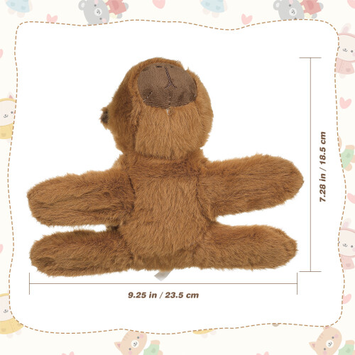 Furry Animal Slap Bracelet Chocolate 1pcs 1