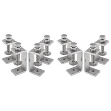 Heavy Duty 304 Stainless Steel Clamps, Small Metal Clamps with Screws, Wide Jaw Open Clamps 65mm (8 Pieces)