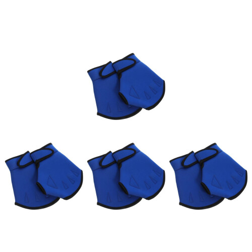 4Paires Natation Nylon Ajustables Protection Mains Multicolores 1