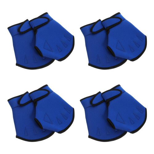 4Paires Natation Nylon Ajustables Protection Mains Multicolores 2