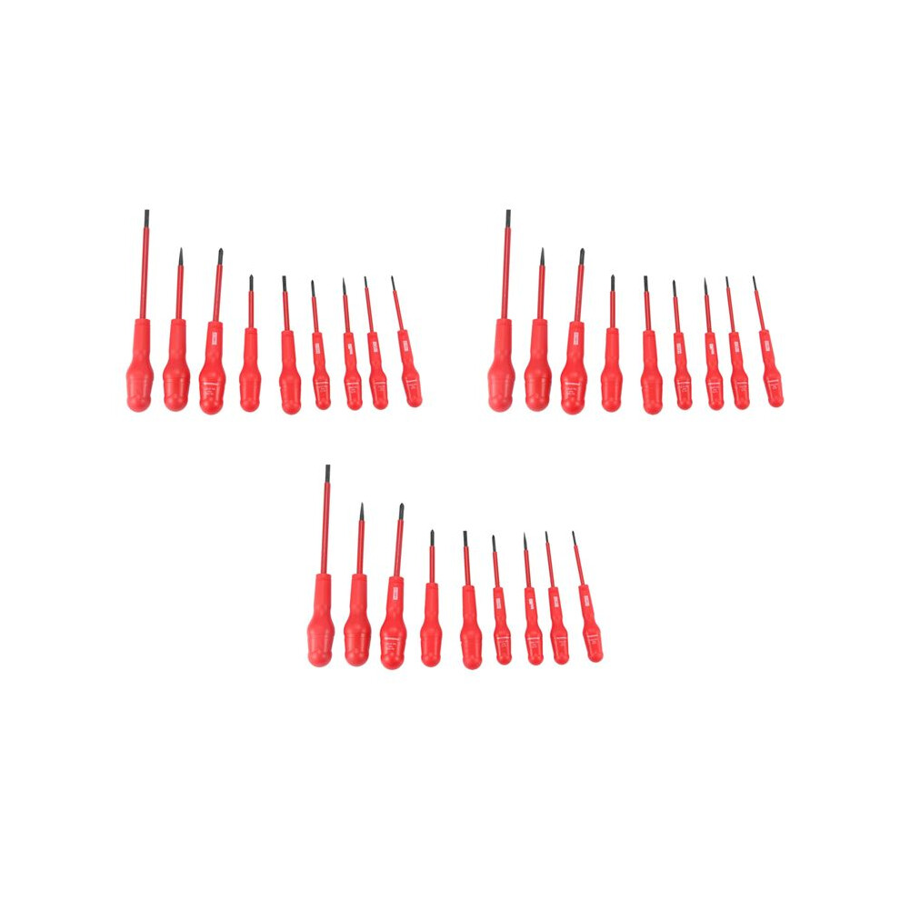 Penggong 27X Insulated Screwdriver Set Electrician Dedicated Magnetic Precision Cr-V High Voltage 1000V Slotted Phillips 6033189775401