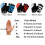 3Paren Paar Fietshandschoenen Half Finger Schokabsorberend 2