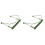 2Pièces Accessoire Harmonica Vert Robuste Maintien Facile Mains 3