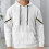 (black, L) Men's Lightweight Hooded Jacquard Patchwork Sweatshirt 3