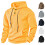 (White, S) Pull-over printemps-automne uni décontracté sport ample à manches longues et capuche 3