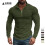 (White, M) Men's Checkered Half-Zip Sweatshirt Stand Collar Long Sleeve Top 3