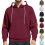 (Khaki, XL) Men's Embroidered Hooded Sweatshirt, Jacquard Pullover, Thickened for Autumn Winter 2