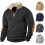 (Khaki, S) Felpa da uomo a maniche lunghe con mezza zip e ricamo patchwork retrò 2