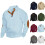 (White, S) Autumn/Winter Men's Jacquard Knit Pullover Button-Up Sweatshirt 2