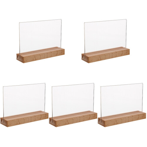 5Pièces Porte-Menu Transparent Pour Affichage Commercial 1