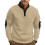 (Dark gray, XL) TK Color Block bestickter Fleece-Pullover 2