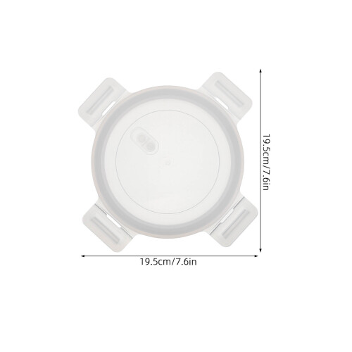 Couvercle Bol Verre Silicone Anti- 1