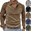 (Light gray, M) Camicia patchwork a maniche lunghe, casual e retrò, in velluto a coste, alla moda, da uomo americano 2