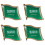 4St Stijlvolle Groene Saudi Broche En Accessoires 6