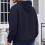 (grey, XXXL) Men's Solid Jacquard Hooded Half-Zip Sweatshirt 4