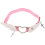 2Pièces Bandes De Jambe Rose PU Ajustables Accessoires Costume 3