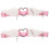 2Pièces Bandes De Jambe Rose PU Ajustables Accessoires Costume 6