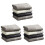 12Pièces Serviettes En Coton Six Couches Pour Bain Et 3