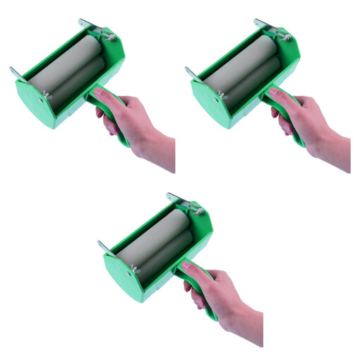 3Pièces Rouleaux Décoratifs Vert Motifs 1