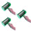 3Pièces Rouleaux Décoratifs Vert Motifs 6
