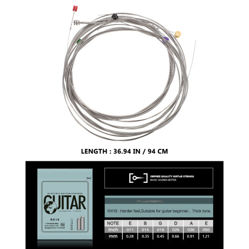 6Ensembles Kit Cordes Guitare Électrique Bleu Haute Qualité Durable 1