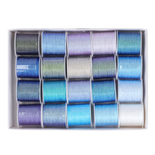 Colorful Blue Purple Waxed Embroidery Thread, Pure Silk Cord with Soft and Smooth Surface, Braided Nylon Cords for Bead Knotting and DIY Gift