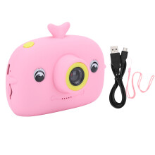 Lichtgewicht kindercamera met HD digitale beeldkwaliteit, selfie-videorecorder met dubbele lens, schokbestendige behuizing voor duurzaamheid en