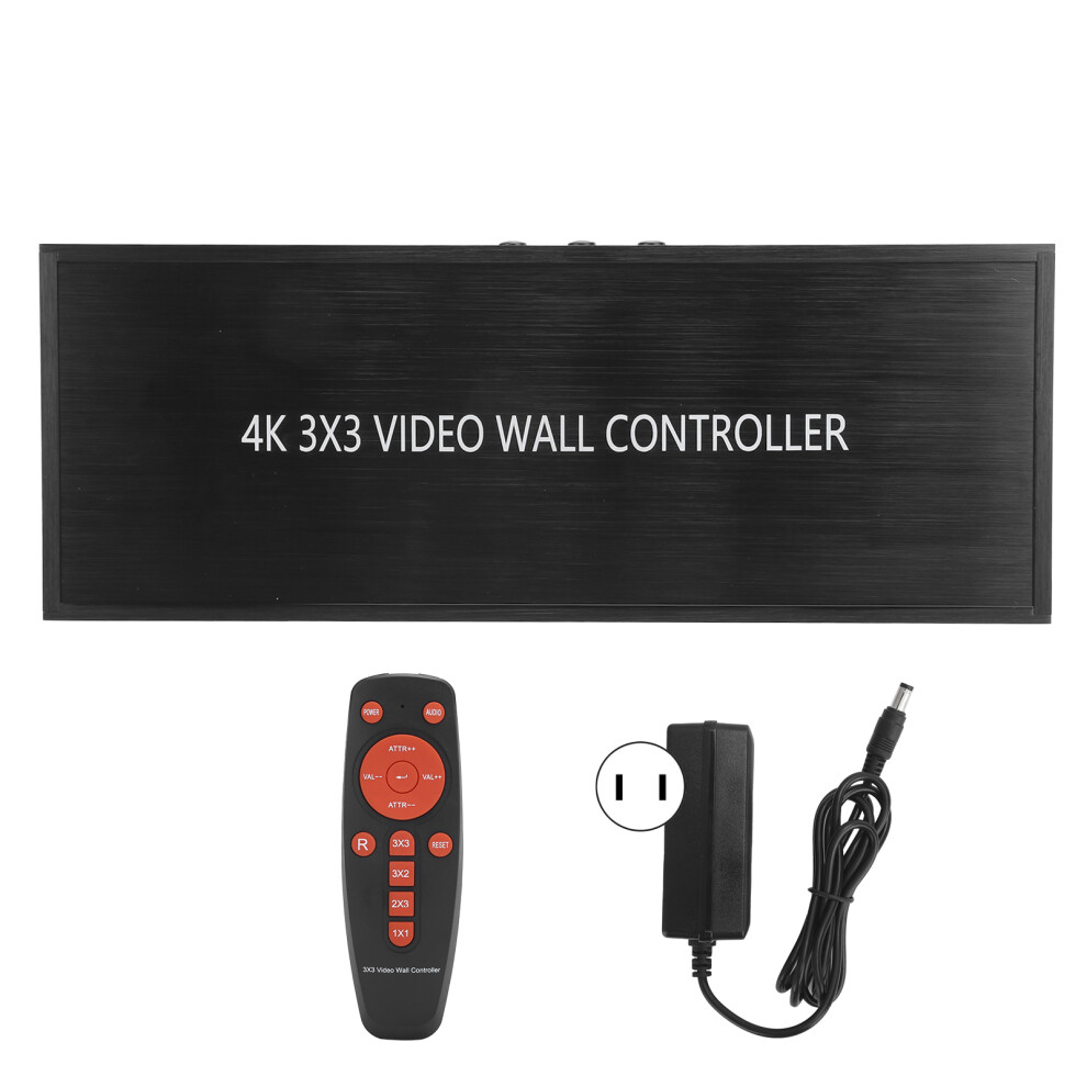 Hd Video Wall Controller3x3hdmi With180degree Rotate And Ultra Hd Resolution Supports Hdcp2.2plug Play Easy Setup 9432746138586
