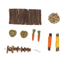 Intestinal Health Chew Toys For Hamsters Natural Apple Wood Safe Natural Material Teeth Care Organic Timothy Hay Non Toxic Roughage For Digestion Diy